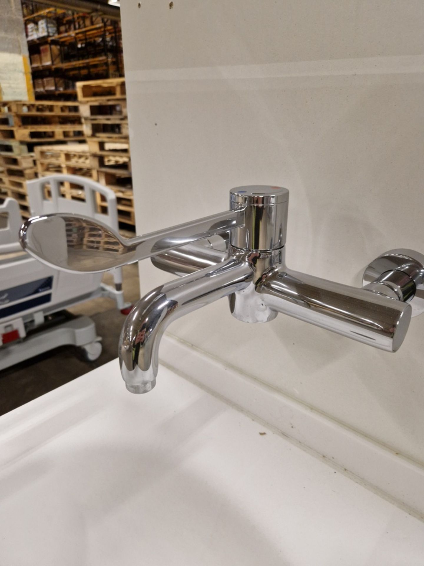 48x portable hand wash station with under counter storage - with Armitage Shanks mixer tap - Image 3 of 6