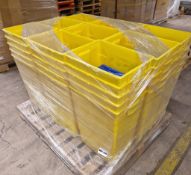 40x pallets of AP Medical Evo sharps bins - 50L - 45 per pallet - approx qty 1800