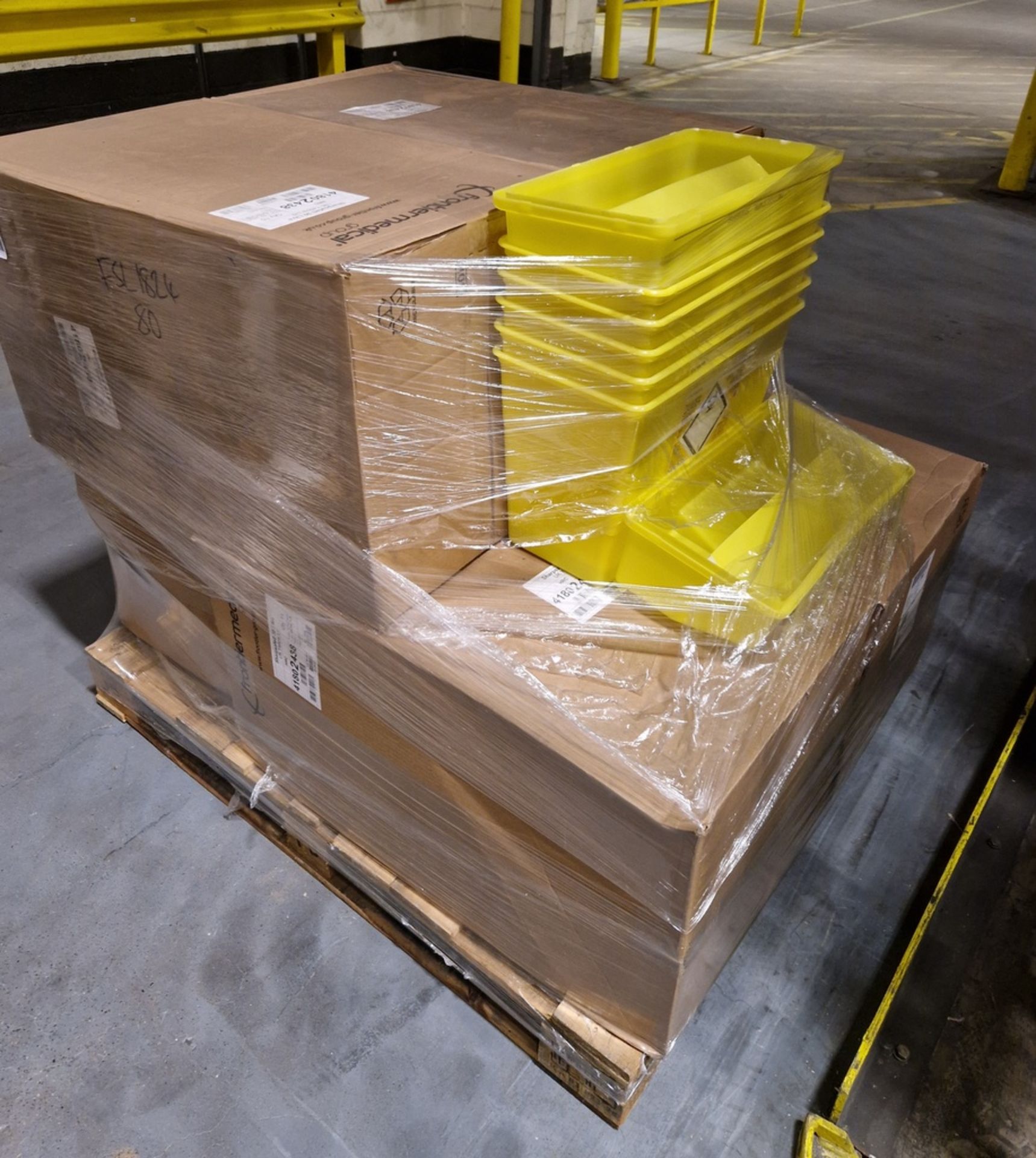 5x pallets of yellow polypropylene sharps containers - 30 litre - approx qty 480 - Image 4 of 4