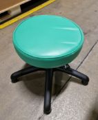 24x pallets of 40cm adjustable green stools - 6 per pallet - total qty 144