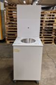 48x portable hand wash station with under counter storage - taps not included - 60x68x175cm (LxDxH)