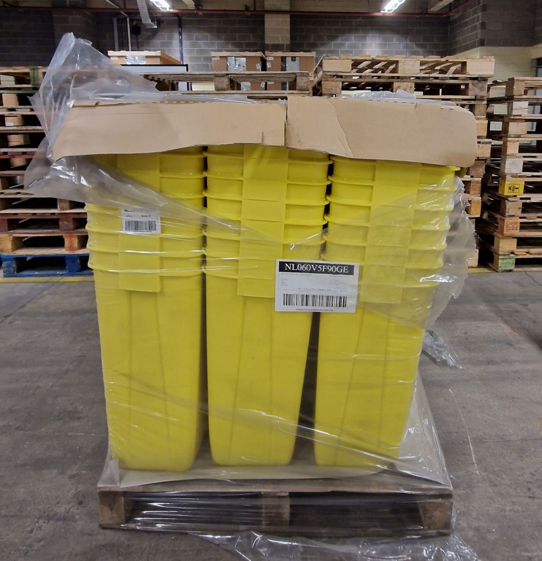 72x pallets of 60L clinical waste bins - 81 per pallet - total qty 5832