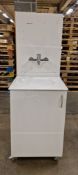 48x portable hand wash station with under counter storage - with Armitage Shanks mixer tap