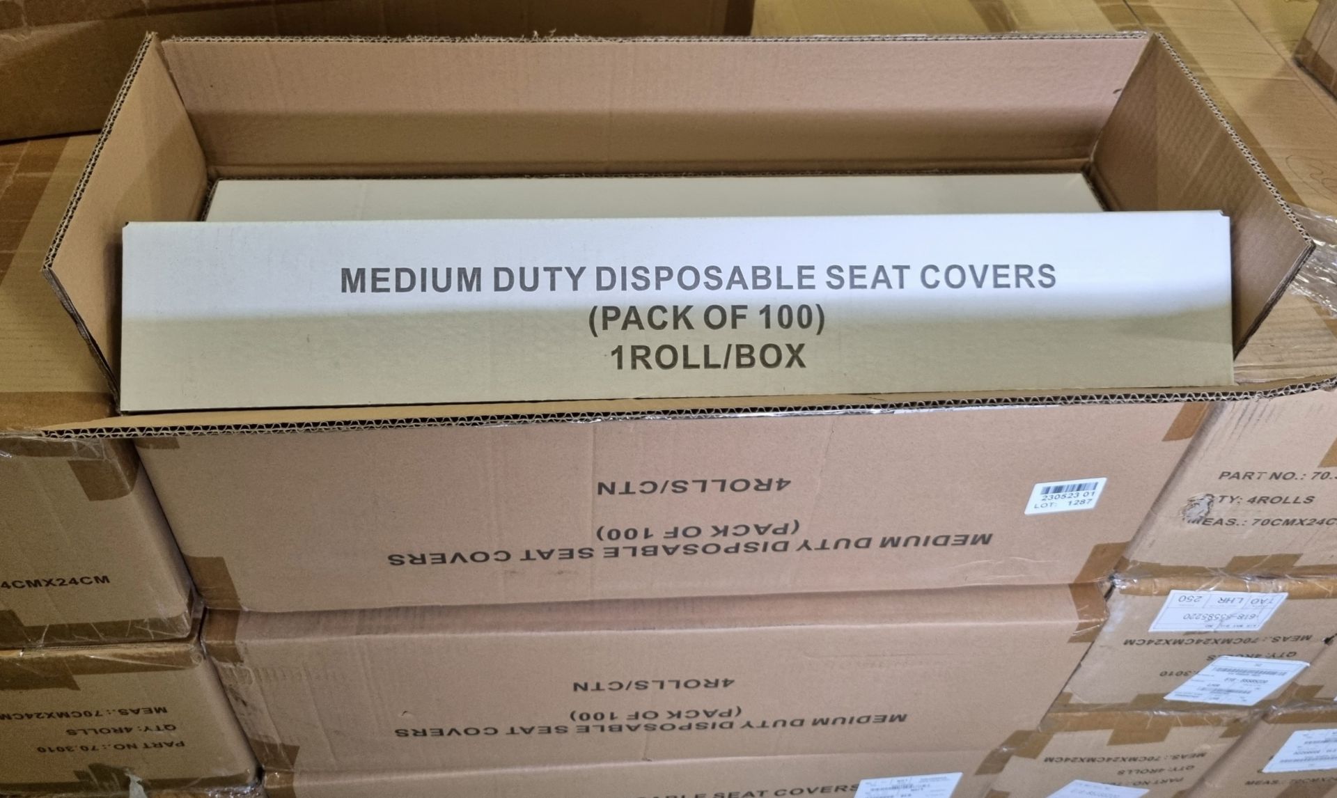 20x boxes of Medium duty disposable seat covers (100 per roll) - 4 rolls per box - Image 2 of 2