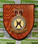 Royal Air Force Regiment wooden plaque