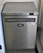 Foster HR150-A stainless steel undercounter fridge - 240V - W 600 x D 640 x H 820 mm