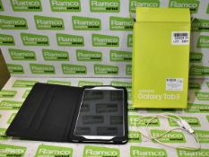 Samsung Galaxy Tab E 9.6 inch Tablet with case and USB cable