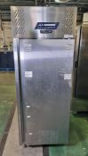 JLA LJ1SA HC - JLA - R2 upright stainless steel single door freezer - 468 ltr - W 730 x D 830