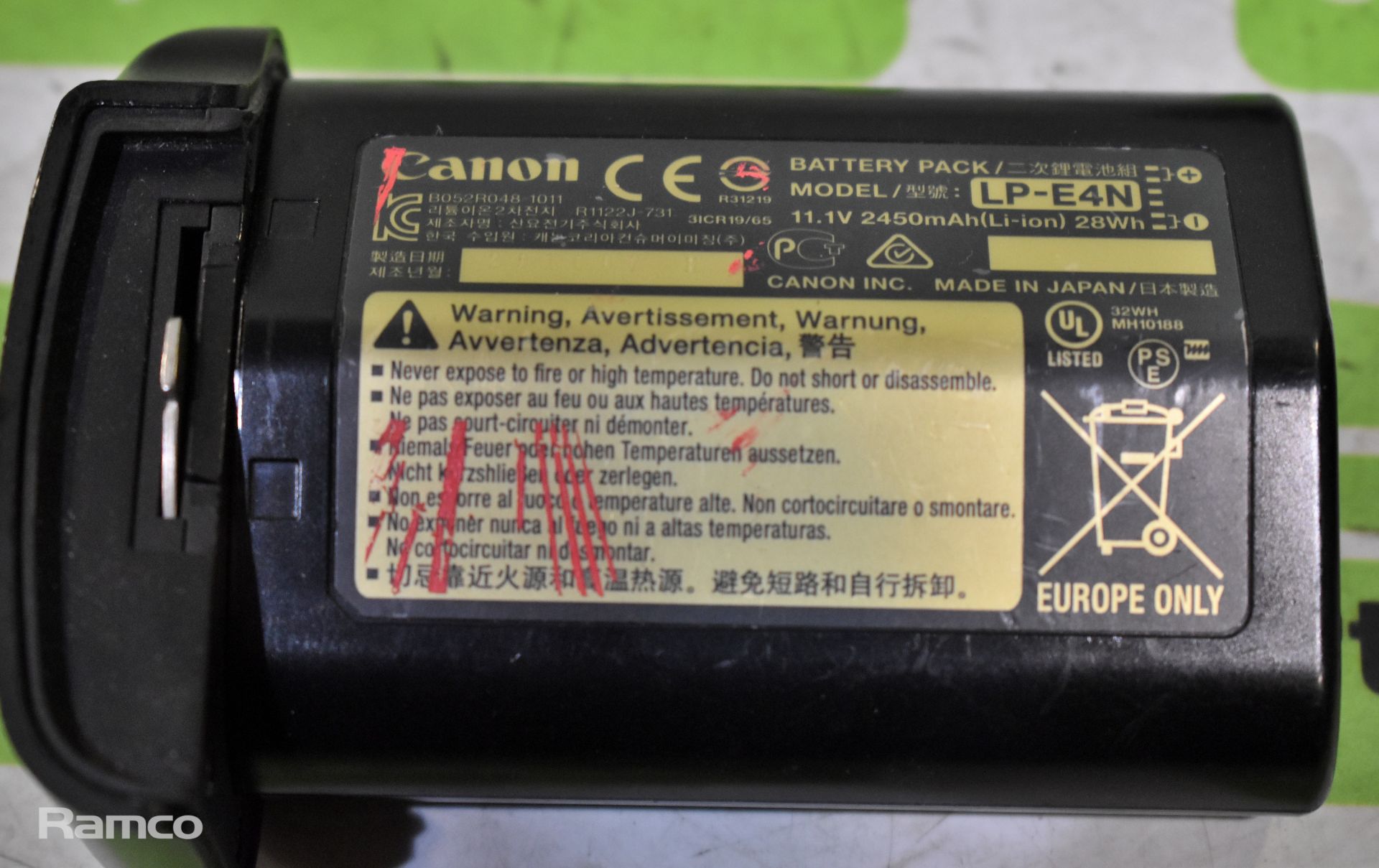 3x Canon LP-E4N camera batteries - Bild 2 aus 3