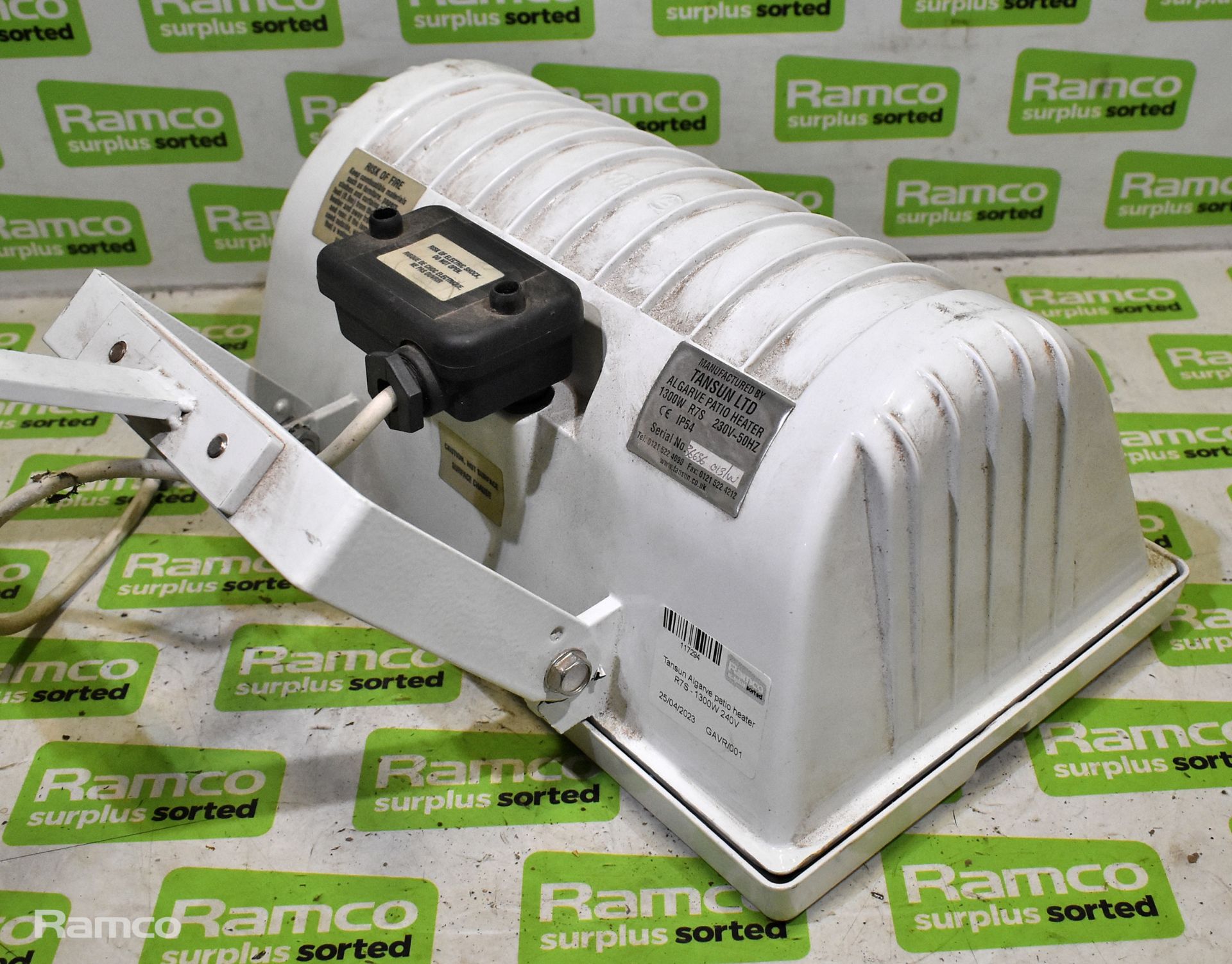 Tansun Algarve patio heater R7S - 1300W 240V - Image 3 of 3