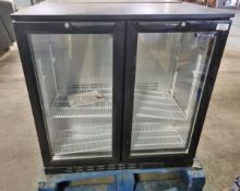 Blizzard 200 Ltr Double hinged door back bar bottle cooler - 230V - W 900 x D 520 x H 900 mm