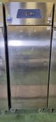 Electrolux RH06RD1F stainless steel single door upright fridge - W 755 x D 800 x H 2080mm