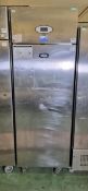 Foster PROG600H-A stainless steel single door upright fridge - W 700 x D 820 x H 2080mm