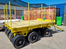 W.H Davies Ltd SA6 platform trailer - 25000 S.W.L - serial No 3532 - platform dimensions 3m x 2m