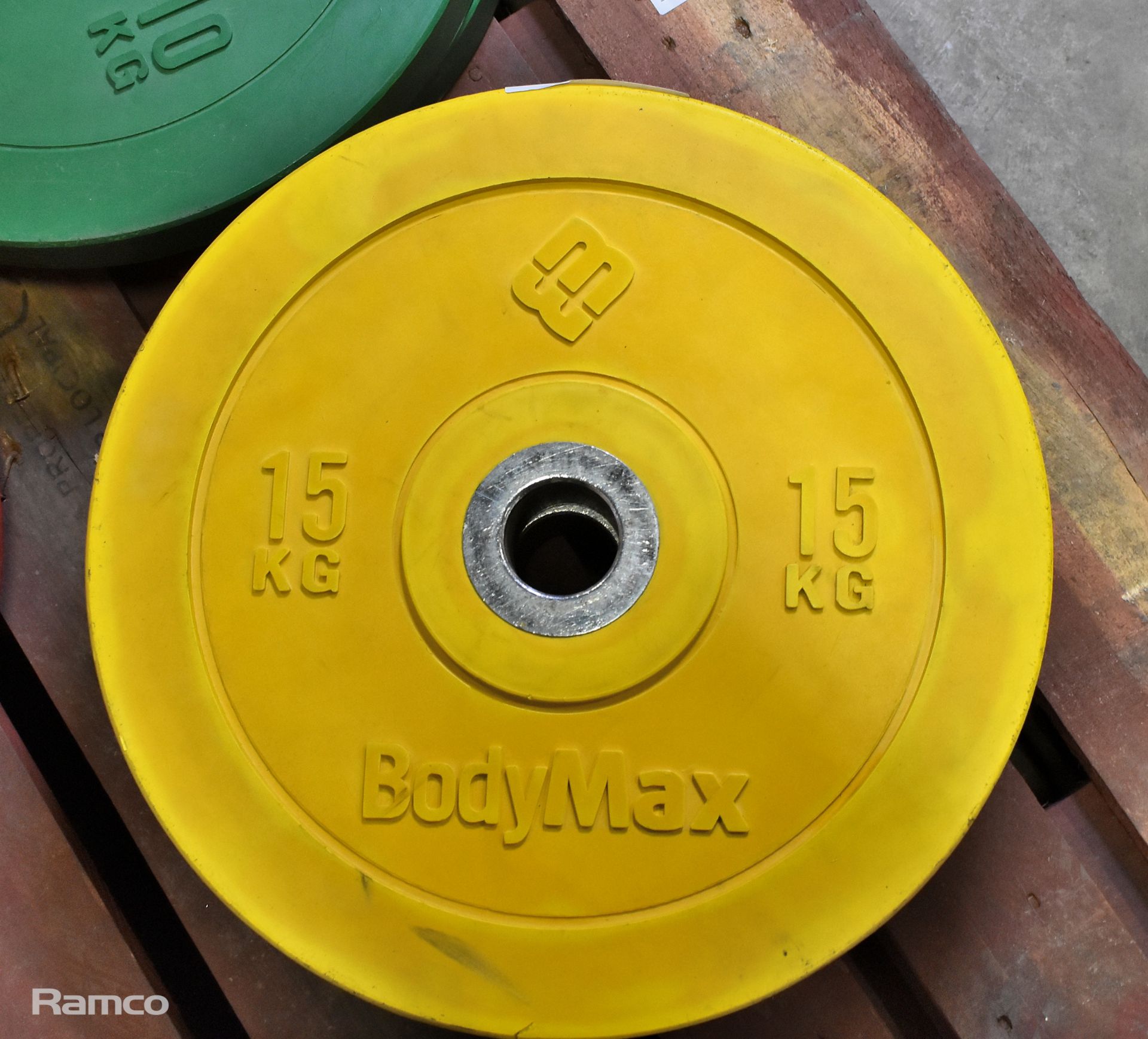 Bodymax coloured rubber barbell weights 2x 10 kg, 2x 15 kg, 2x 25 kg - Image 2 of 4