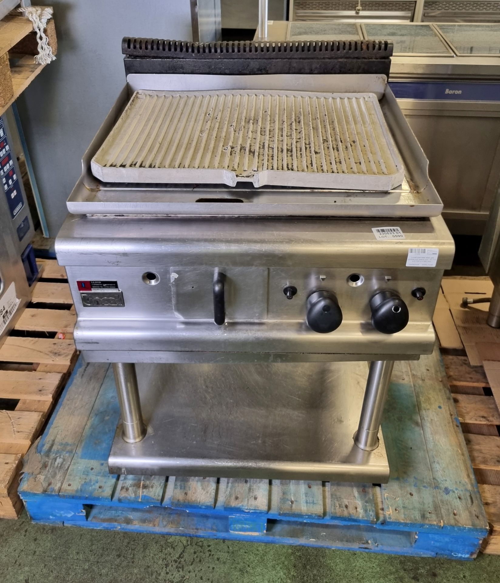 Lincat stainless steel gas griddle with stand unit - W 710 x D 700 x H 980 mm - Image 2 of 6