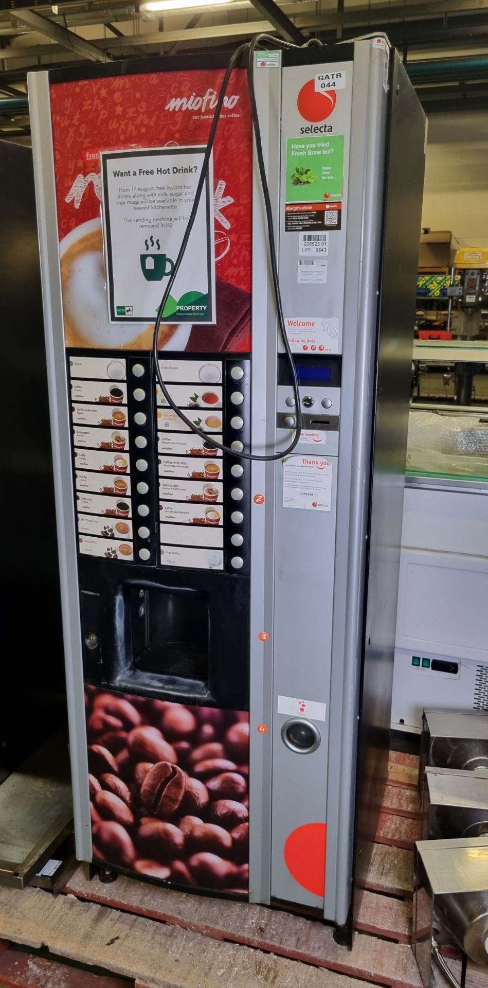 Selecta Milano instant hot drinks vending machine - NO KEYS - Bild 3 aus 5