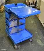Ecolab janitorial trolley - L 950 x W 600 x H 950mm
