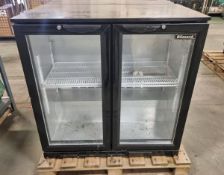 Blizzard 200 Ltr Double hinged door back bar bottle cooler - 230V - W 900 x D 520 x H 900 mm