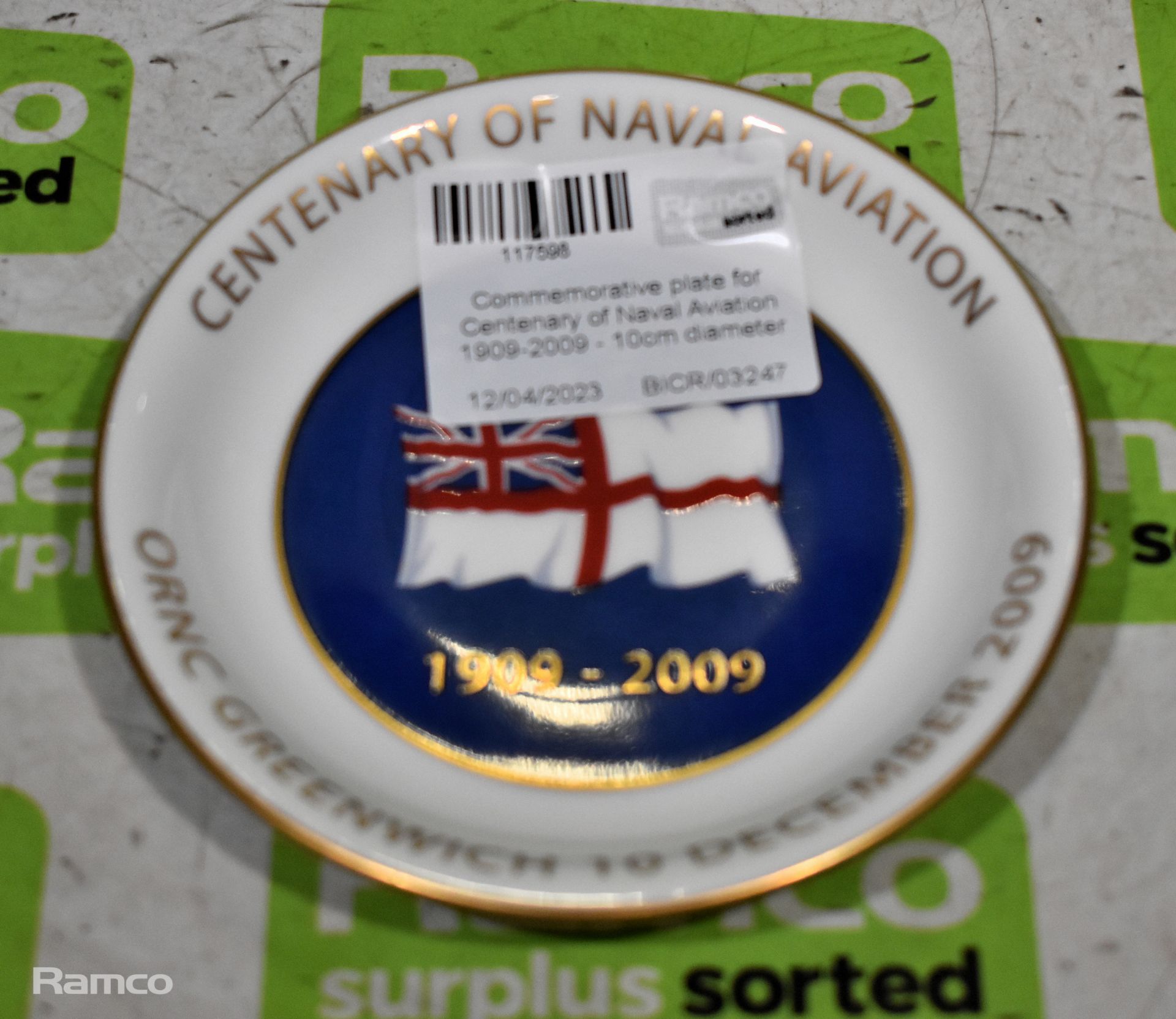 Commemorative plate for Centenary of Naval Aviation 1909-2009 - 10cm diameter