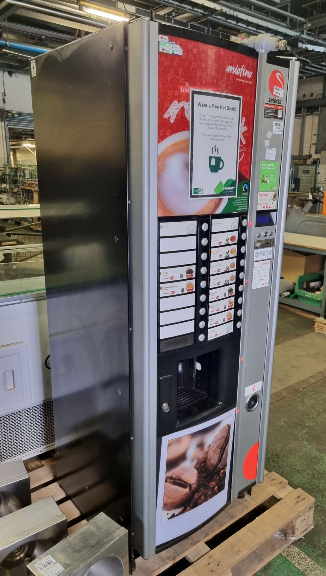 Selecta Milano instant hot drinks vending machine - NO KEYS - Bild 3 aus 3