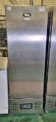 Foster FSL400L stainless steel single upright freezer 240V - W 600 x D 700 x H 1900 mm