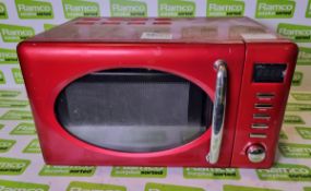 My Kitchen 20UX19V-L8 - Metallic Red 800W microwave oven - 230V - W 450 x D340 x H 260 mm