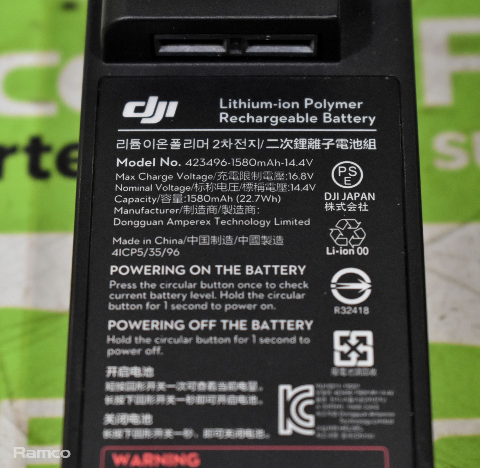 2x DJI Ronin-M 4S gimbal batteries 1580mAh - new and in original box - Bild 4 aus 6