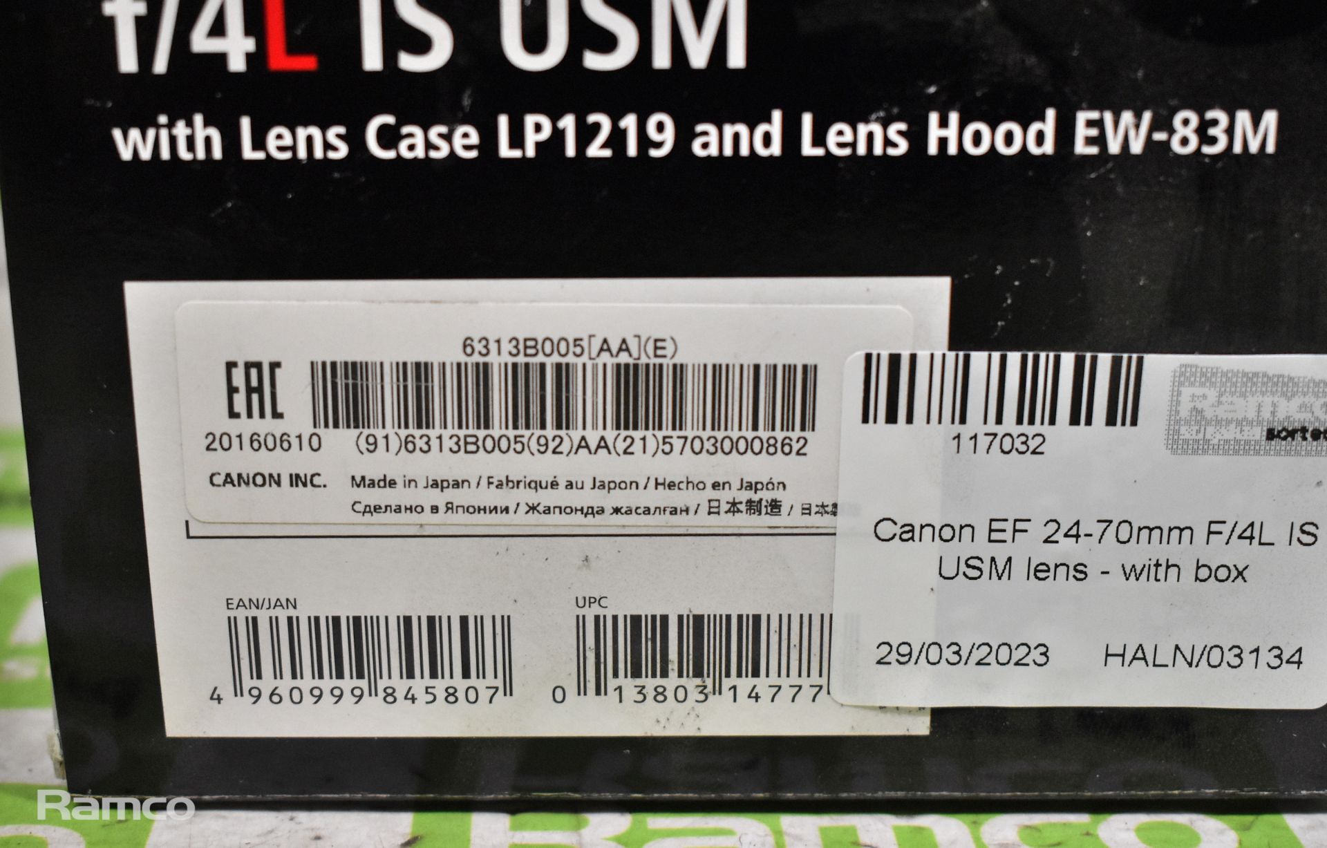 Canon EF 24-70mm F/4L IS USM lens - with box - Image 10 of 10