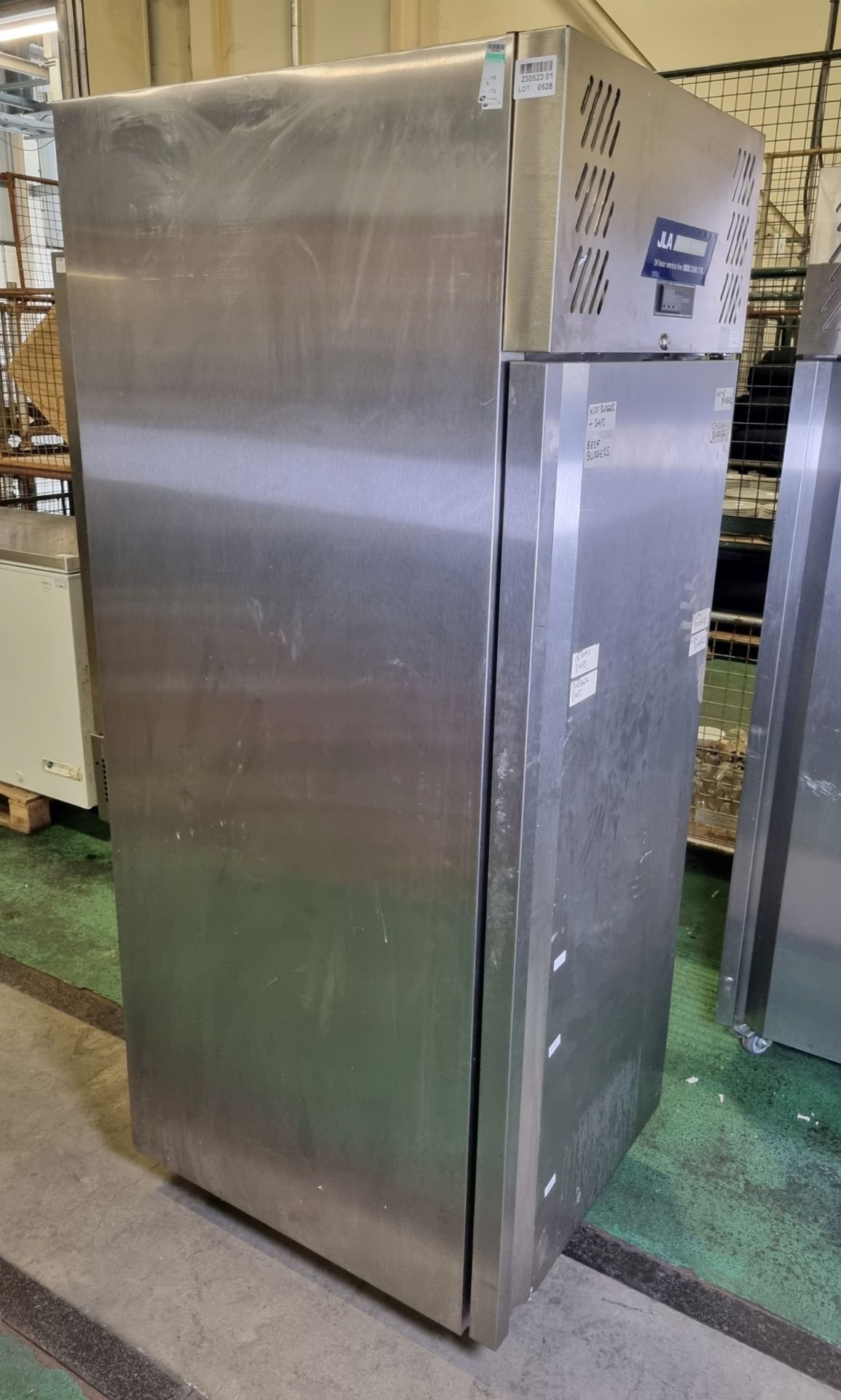 JLA LJ1SA HC - JLA - R2 upright stainless steel single door freezer - 468 ltr - W 730 x D 830 - Image 2 of 5