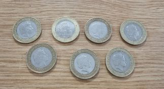 Collection of collectable £2 coins