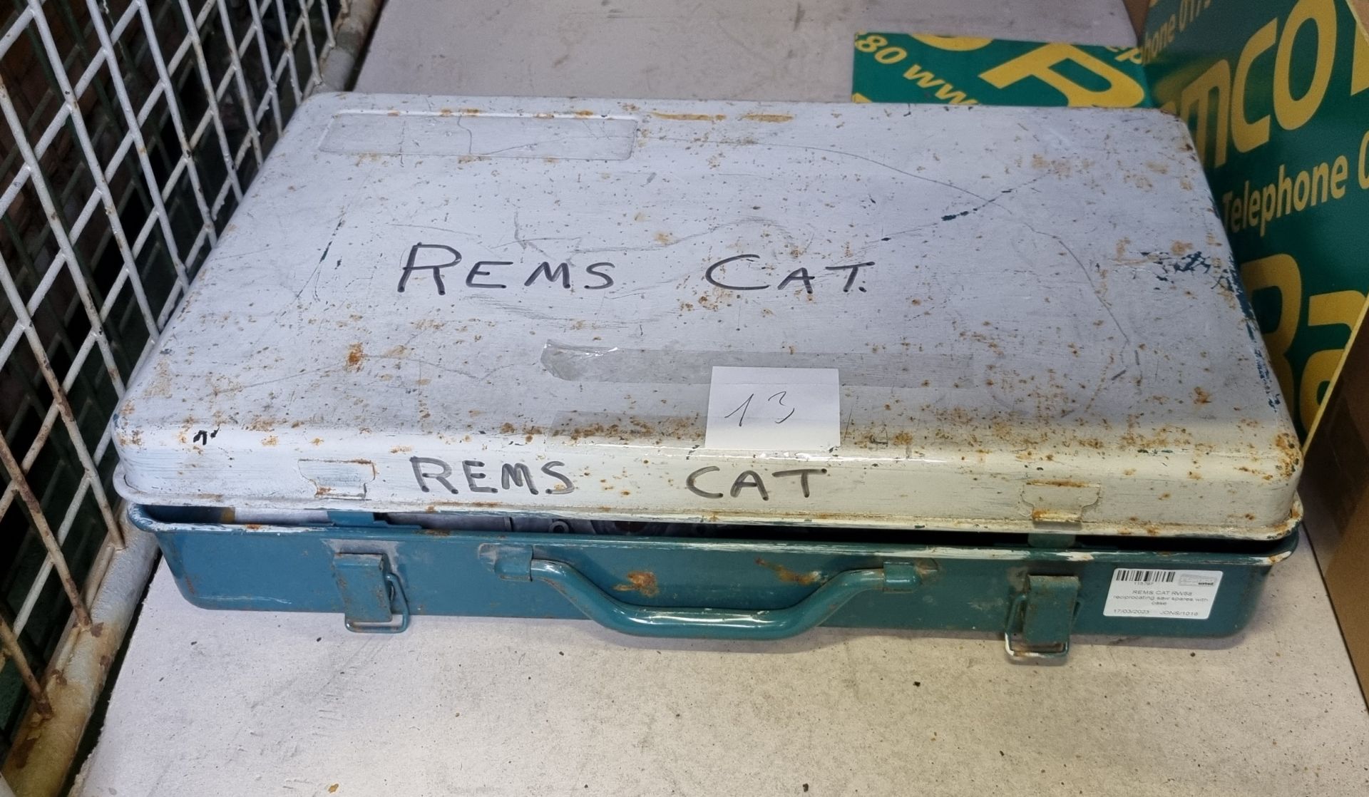 REMS CAT RW58 reciprocating saw spares with case, 2x REMS power tools - power press spares / repair - Image 5 of 5