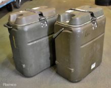 2x Norwegian 18 litre insulated food containers with liners