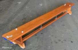 Gymnasium wooden gym bench L 2660 x W 250 x H 305mm