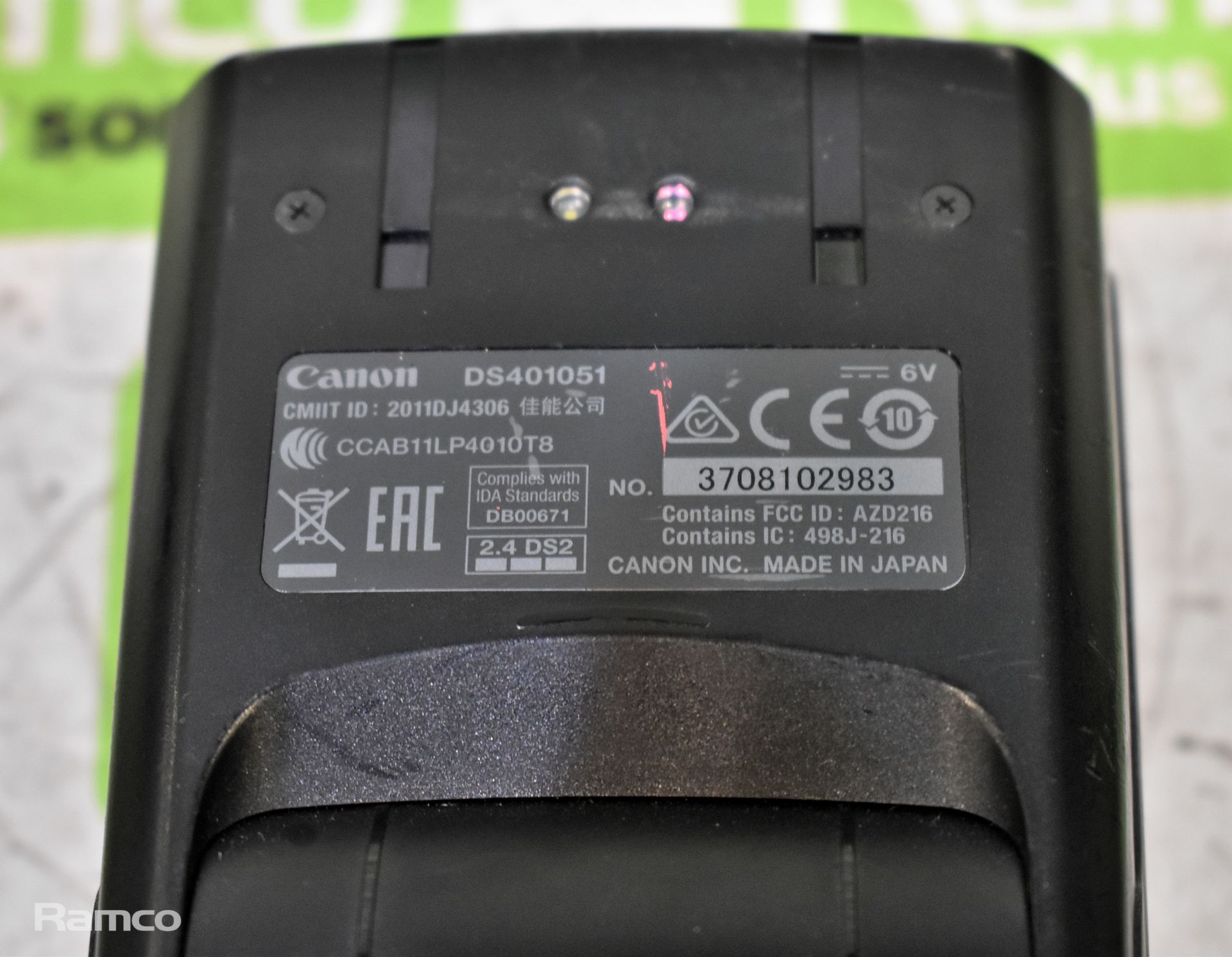 4x Canon Speedlite 600EX-RT mount flash heads - unit only - Image 8 of 10