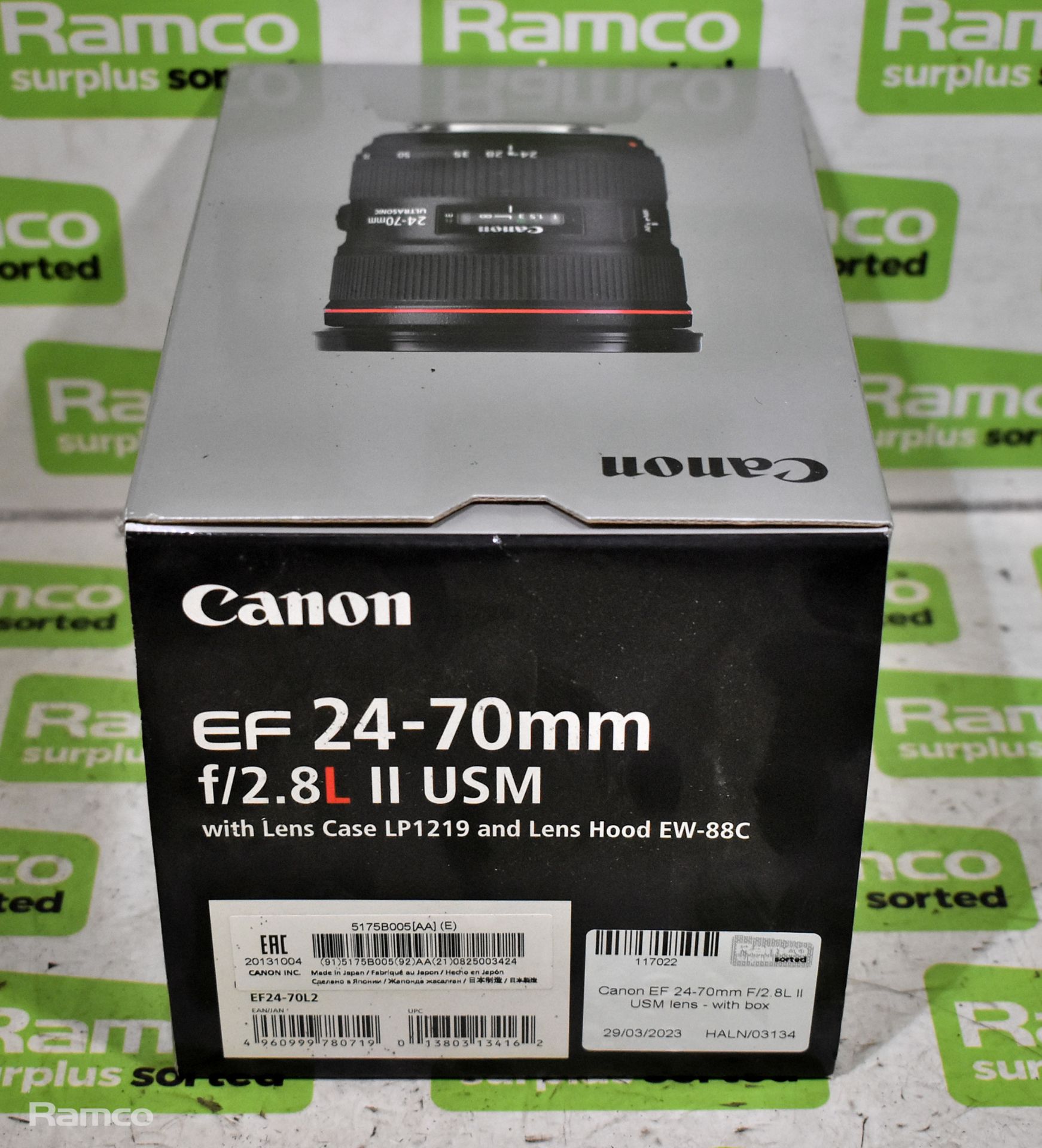 Canon EF 24-70mm F/2.8L ii USM lens - with box - Image 8 of 9