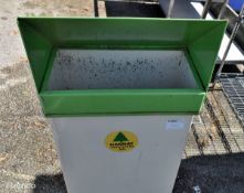 Metal recycling bin - 40 x 20 x 107cm