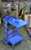 Ecolab janitorial trolley with cleaning accessories - L 950 x W 600 x H 950mm