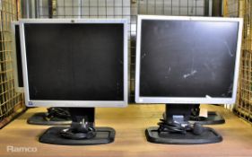 4x HP L1940T 19 inch LCD colour monitors - 5:4 aspect ratio - 1280 x 1024 pixels