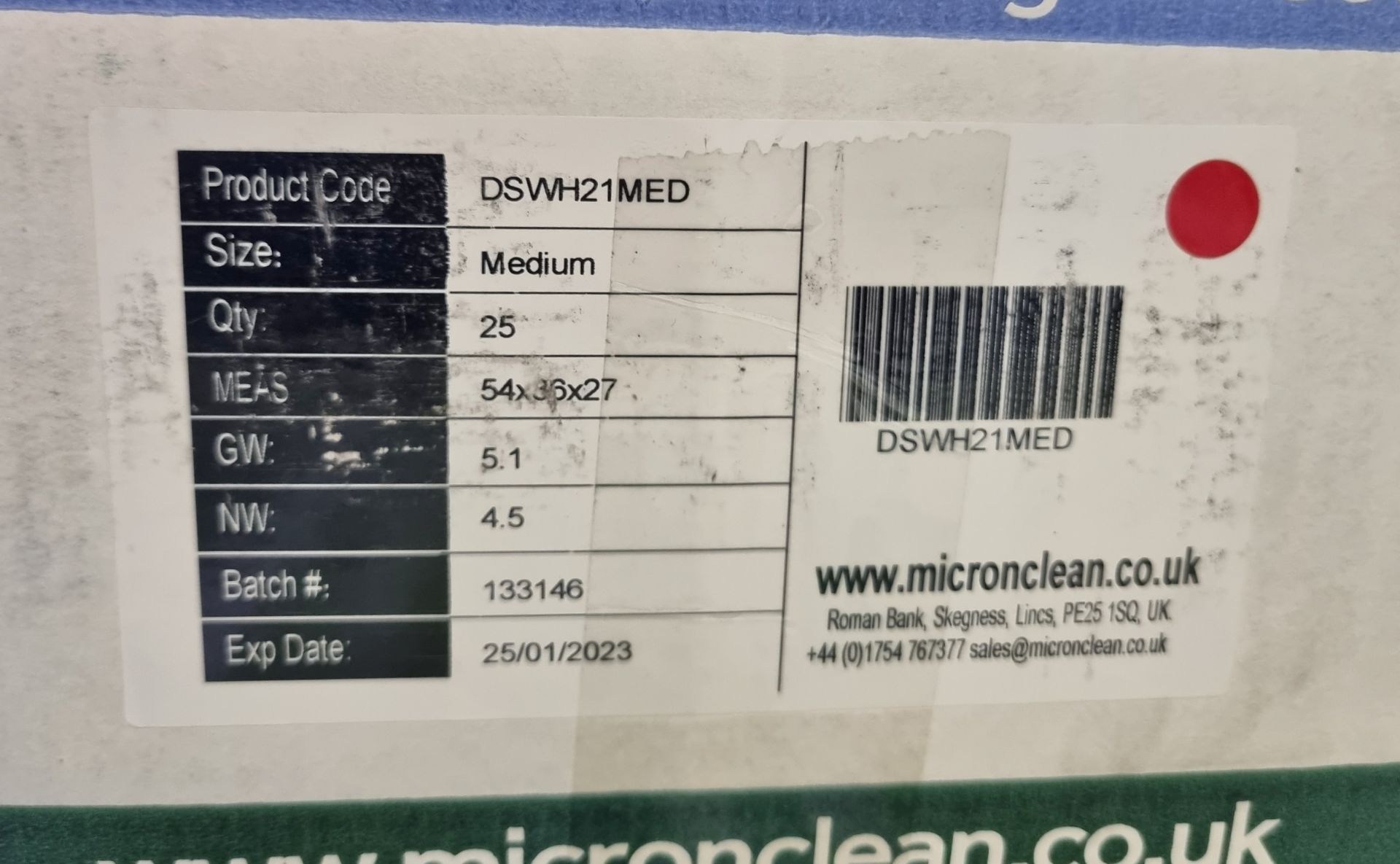 MicroClean SureGuard 3 - size Medium coverall with integral feet - 25 units per box - Image 4 of 4