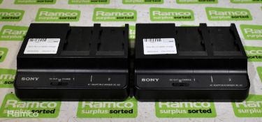 2x Sony BC-U2 battery chargers