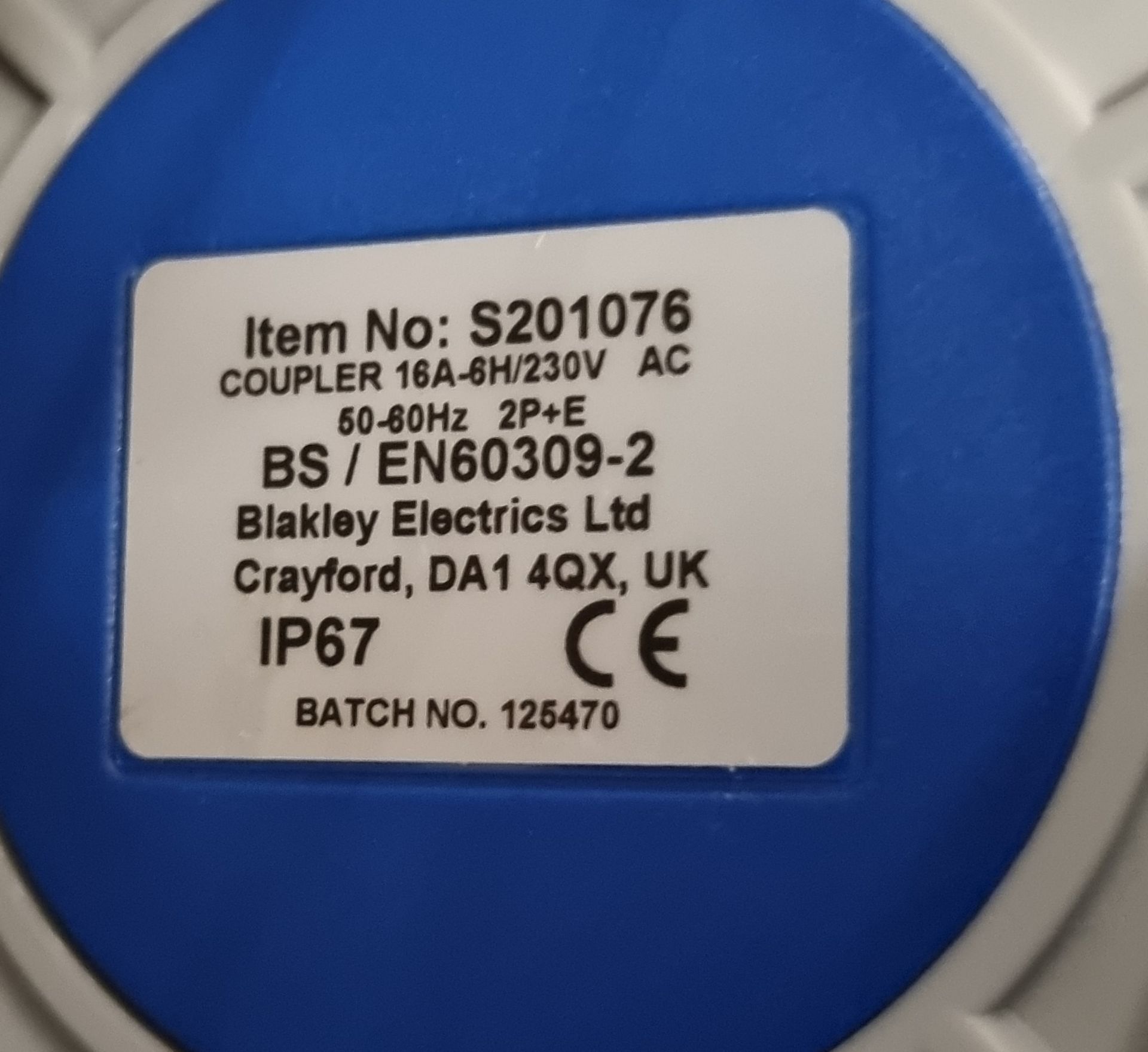 8x Blakley electrics cable assemblies - EXL/2.5/18/16/230V/WT/H07 - approx length 10m - Image 5 of 6