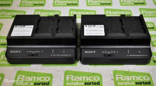 2x Sony BC-U2 battery chargers