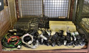Computer peripherals and cables - keyboards, mice, mini keyboard vacuums, power leads, usb cables