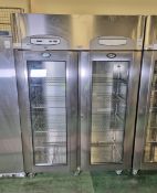 Foster PREMG 1350H double door upright fridge - L 150 x W 83 x H 208cm