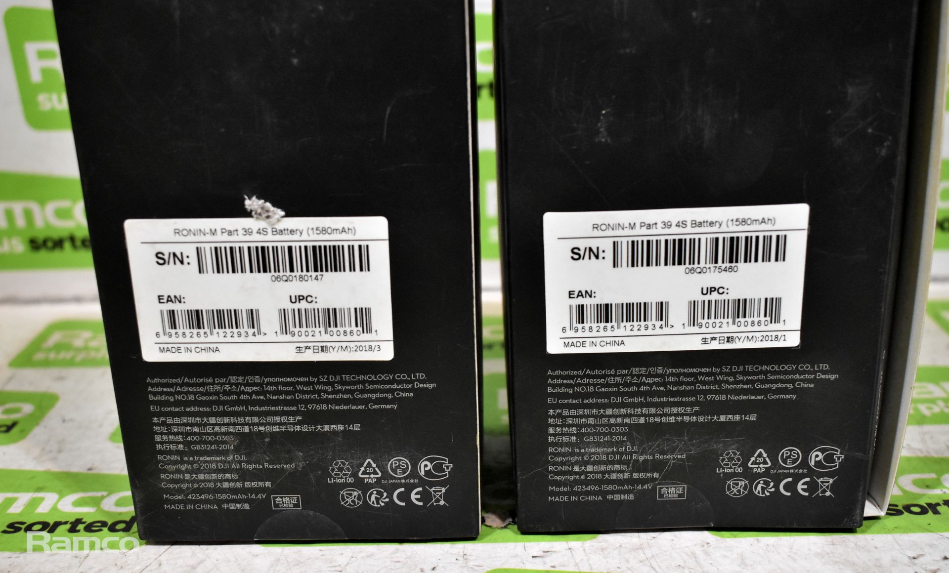 2x DJI Ronin-M 4S gimbal batteries 1580mAh - new and in original box - Bild 6 aus 6