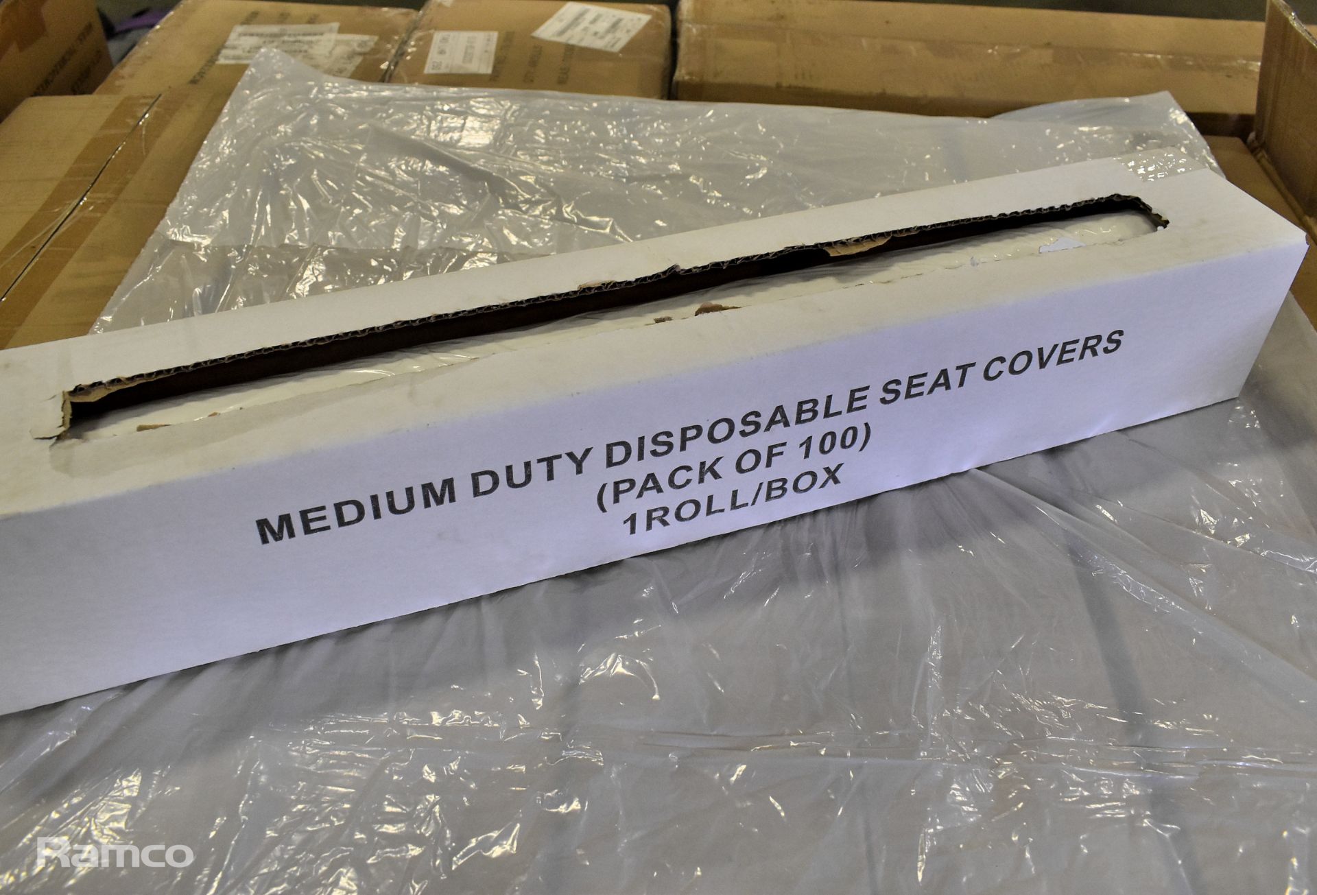 20x boxes of Medium duty disposable seat covers (100 per roll) - 4 rolls per carton - Image 2 of 5