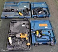 Makita JR3050T 110V reciprocating saw - spares / repair, DeWalt D21570 110V electric hammer drill