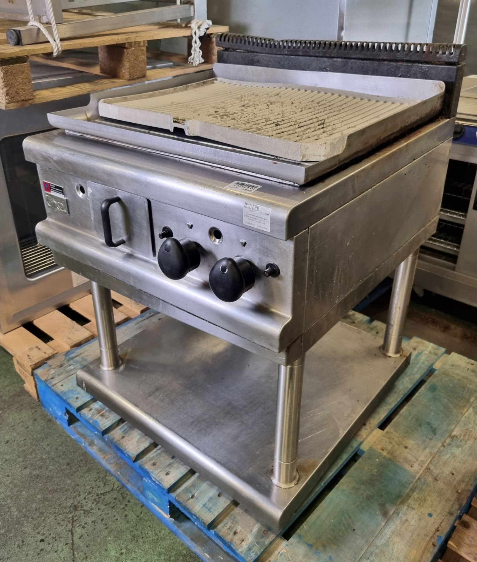 Lincat stainless steel gas griddle with stand unit - W 710 x D 700 x H 980 mm - Image 3 of 6