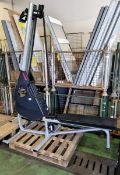 Marpo VMX seated rope trainer exercise machine - W2080 x D 1000 x H 2450 mm